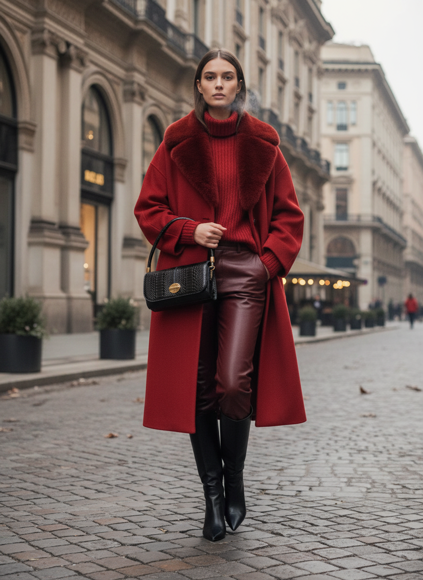 Borsa in pelle di Pitone nera - Cécile