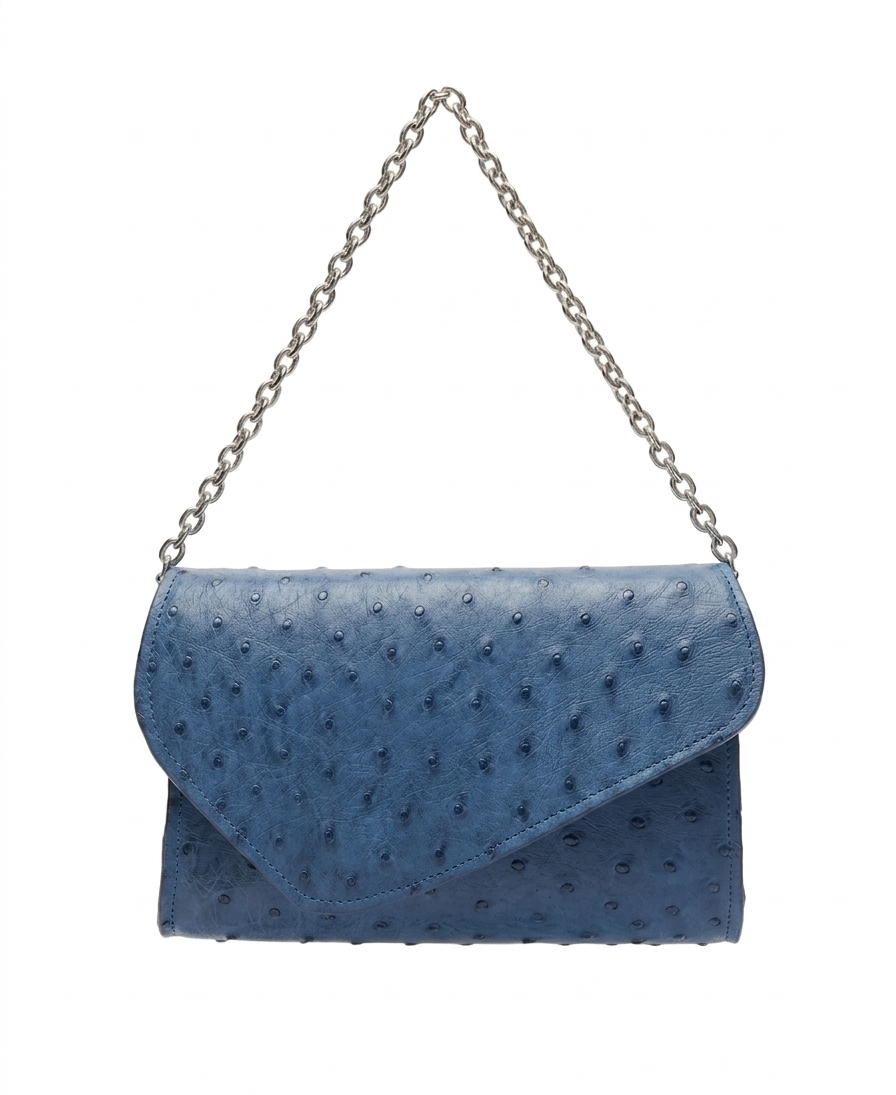 Mini Vega - Struzzo blu denim