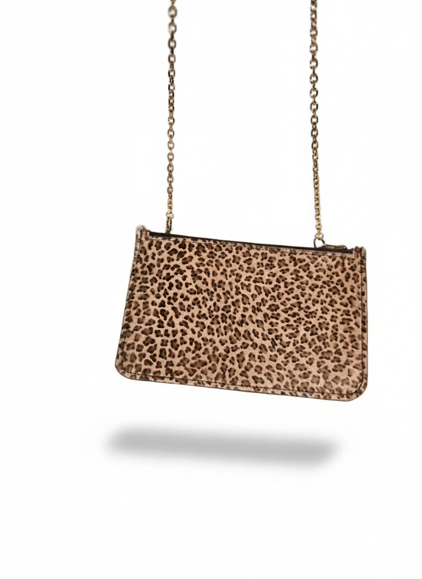 Pochette in pelliccia di agnello Maculata - Amélie