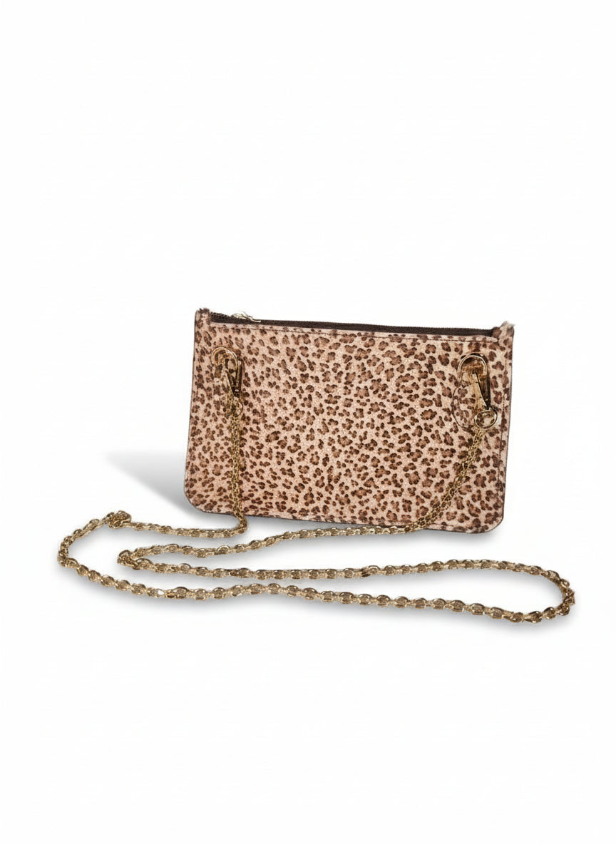 Pochette in pelliccia di agnello Maculata - Amélie