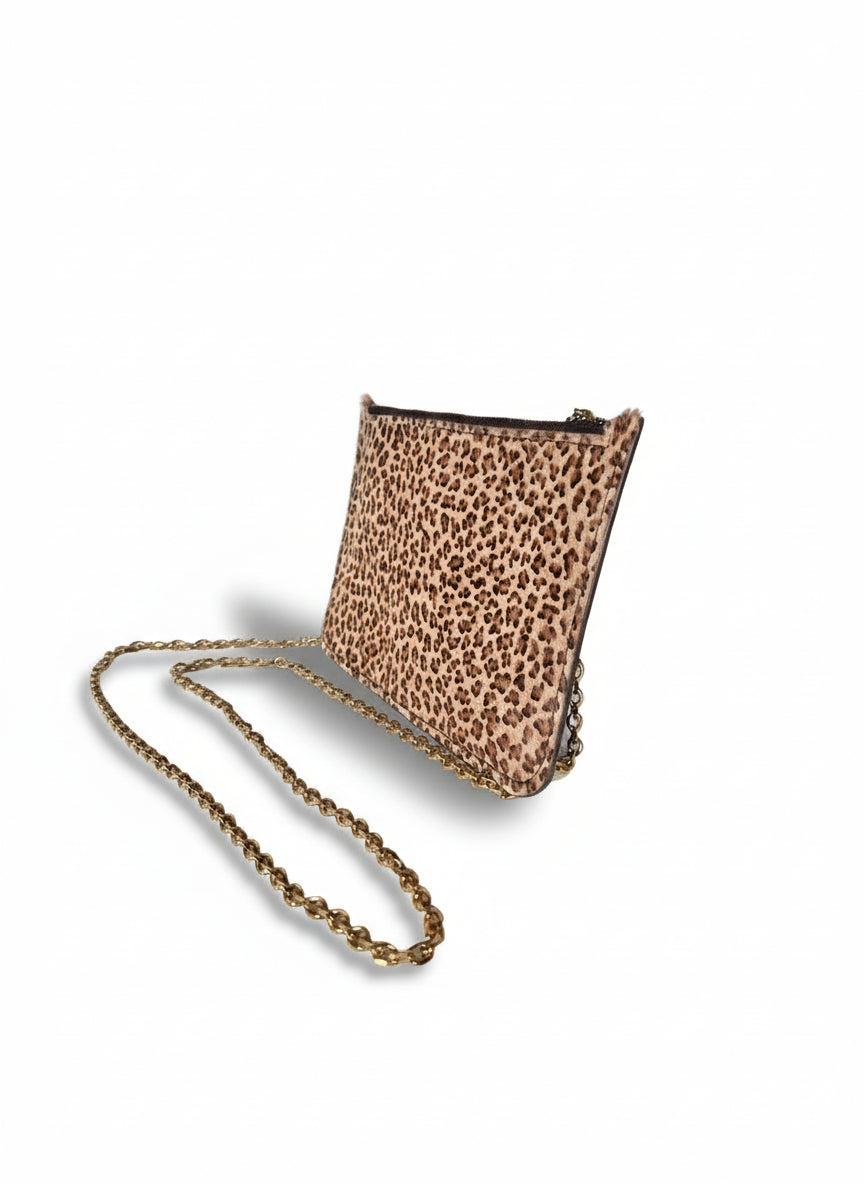 Pochette in pelliccia di agnello Maculata - Amélie