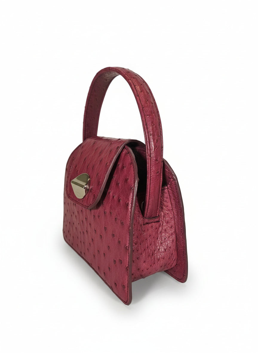 Borsa in pelle di Struzzo  - Alice