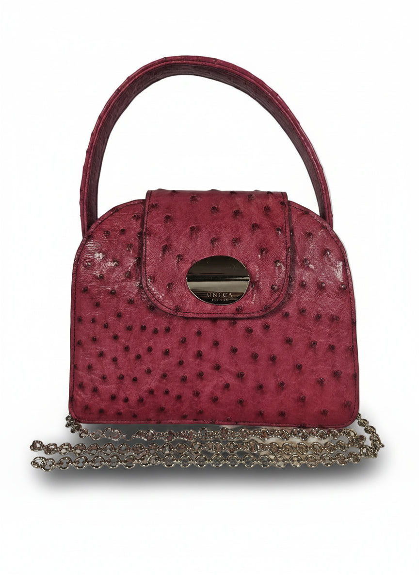 Borsa in pelle di Struzzo  - Alice