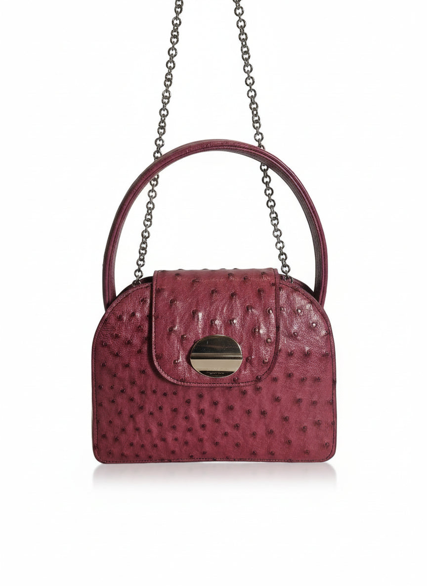 Borsa in pelle di Struzzo  - Alice