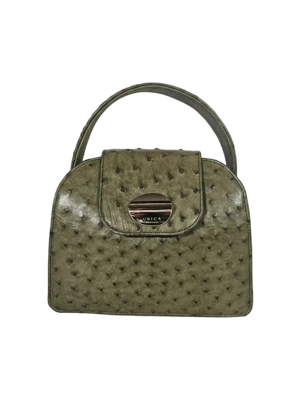 Alice  - Pelle di Struzzo verde